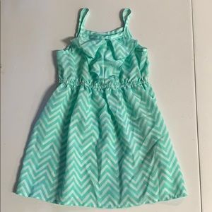 Girls Summer Dress, Ruffle Front, 2T